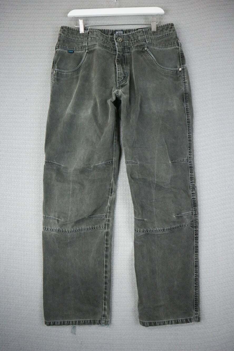 Kuhl Gunslinger Vintage Patina Dyed Hiking Pants Gray Men's 34x32 Articulated Kn